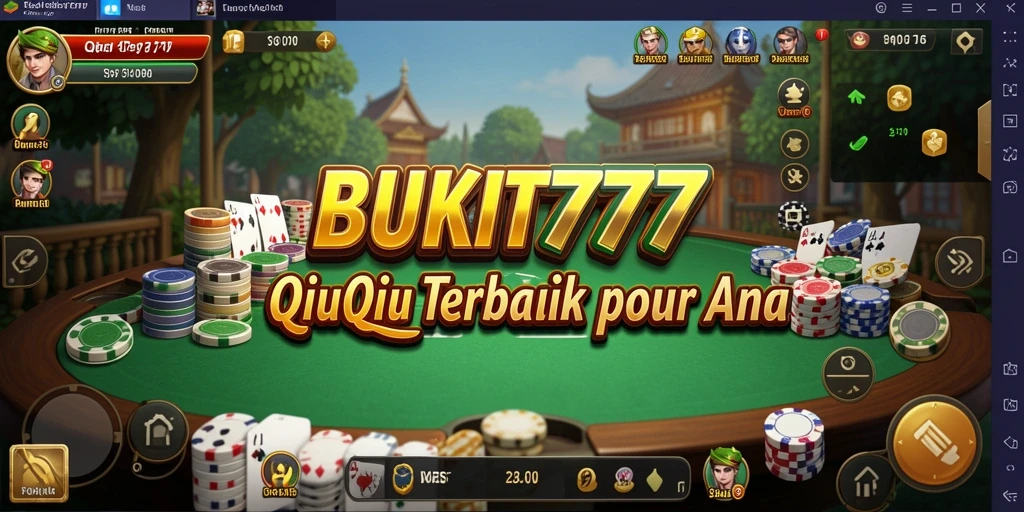 Tampilan utama gameplay QiuQiu di BUKIT777 yang menarik.