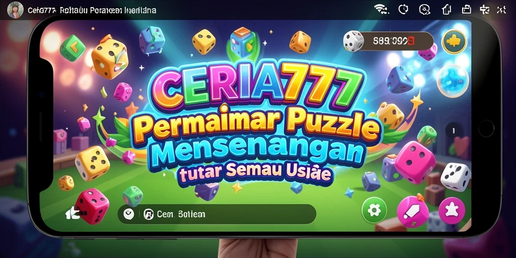 Screenshot CERIA777 menunjukkan gameplay menarik dan tantangan Puzzle yang seru.