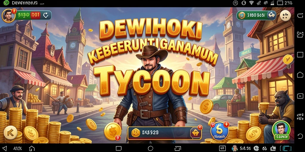 Tampilan gameplay menarik dari DEWIHOKI yang menunjukkan strategi Tycoon.