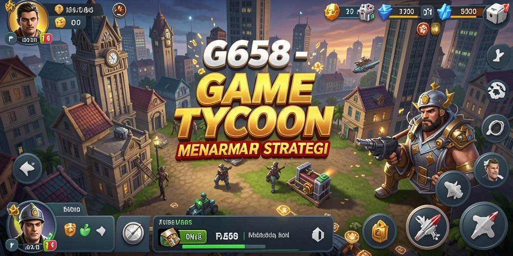 Screenshot G668 menampilkan gameplay Tycoon yang dinamis dan strategis.