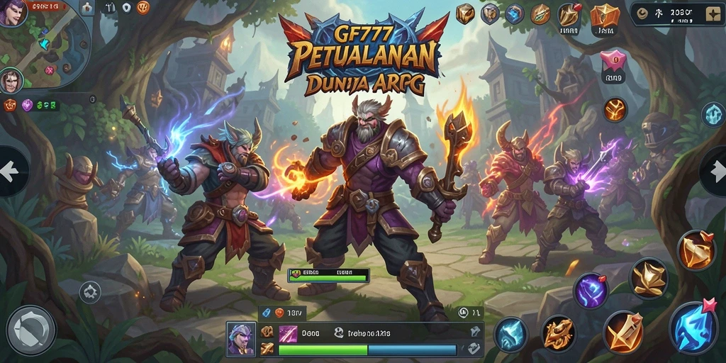 Tampilan gameplay GF777 yang menegangkan dan epik di dunia ARPG.