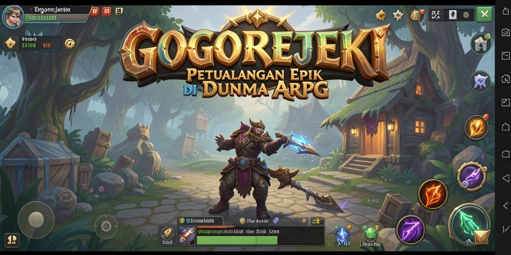 Screenshot GOGOREJEKI menampilkan pertarungan karakter yang dinamis dan grafik yang memukau.