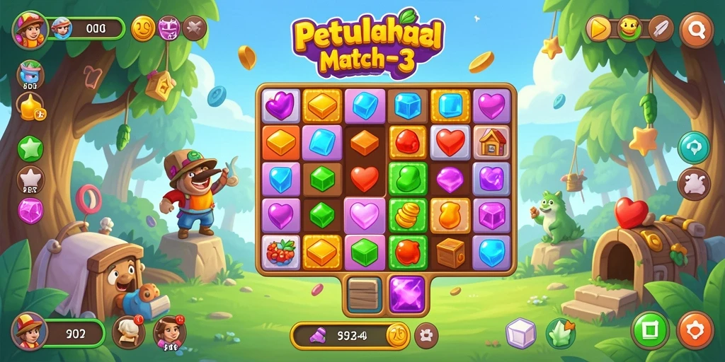 Tampilan gameplay seru dalam IDRRP yang menguji kecerdikan pemain.