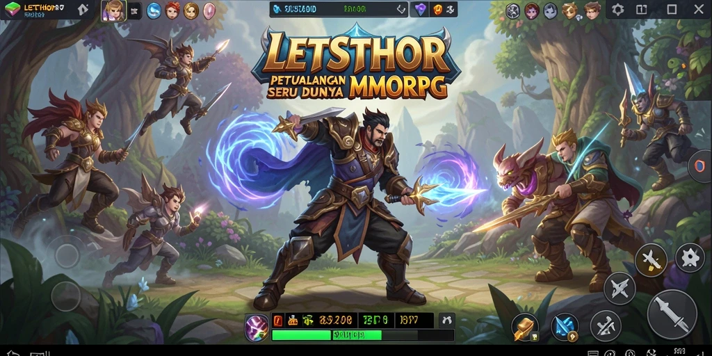 Gameplay LETSTHOR yang menakjubkan dalam dunia MMORPG.