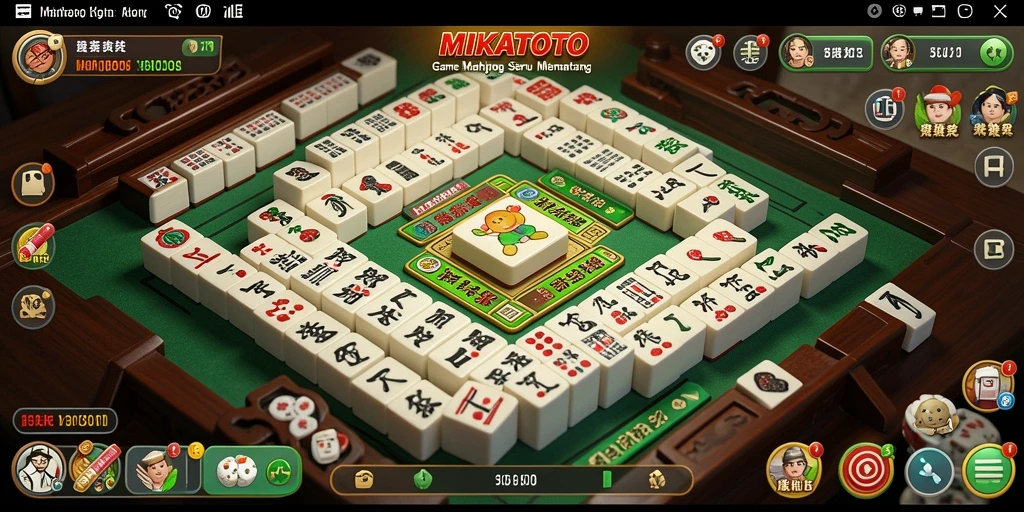 Tampilan gameplay seru MIKATOTO dengan grafik menawan dan tantangan Mahjong.