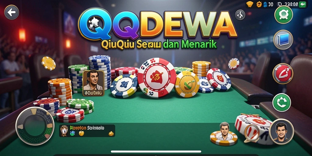 Tampilan gameplay QQDEWA yang menampilkan momen seru permainan QiuQiu.