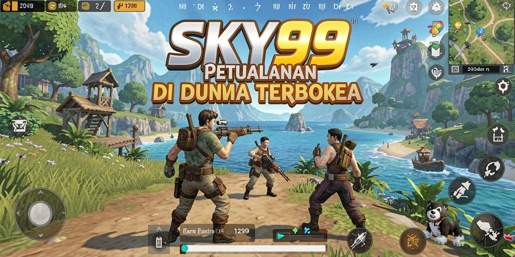 Screenshot utama SKY99 menampilkan gameplay Open World yang mendebarkan.