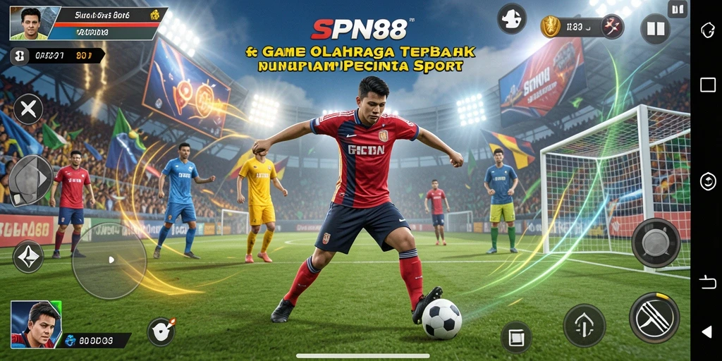 Tampilan gameplay SPN88 dengan aksi olahraga yang dinamis.