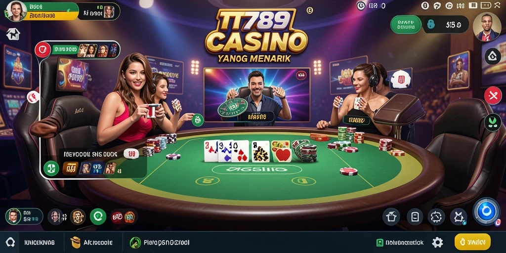 Gameplay Live Casino yang mendebarkan dalam TT789.