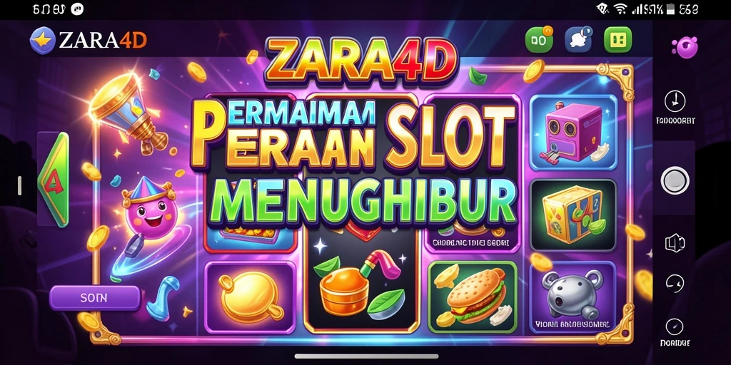 Screenshot ZARA4D menampilkan gameplay Slot yang menarik dan beragam fitur.